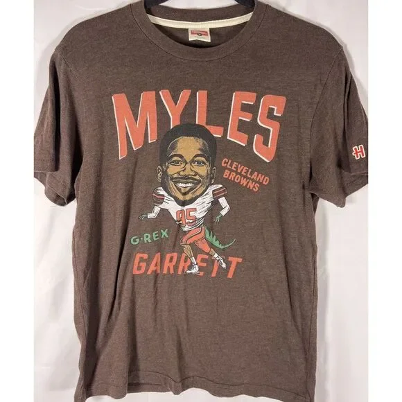 Myles Garrett Cleveland Browns G-Rex Homage T-Shirt Size Small - Picture 1 of 8